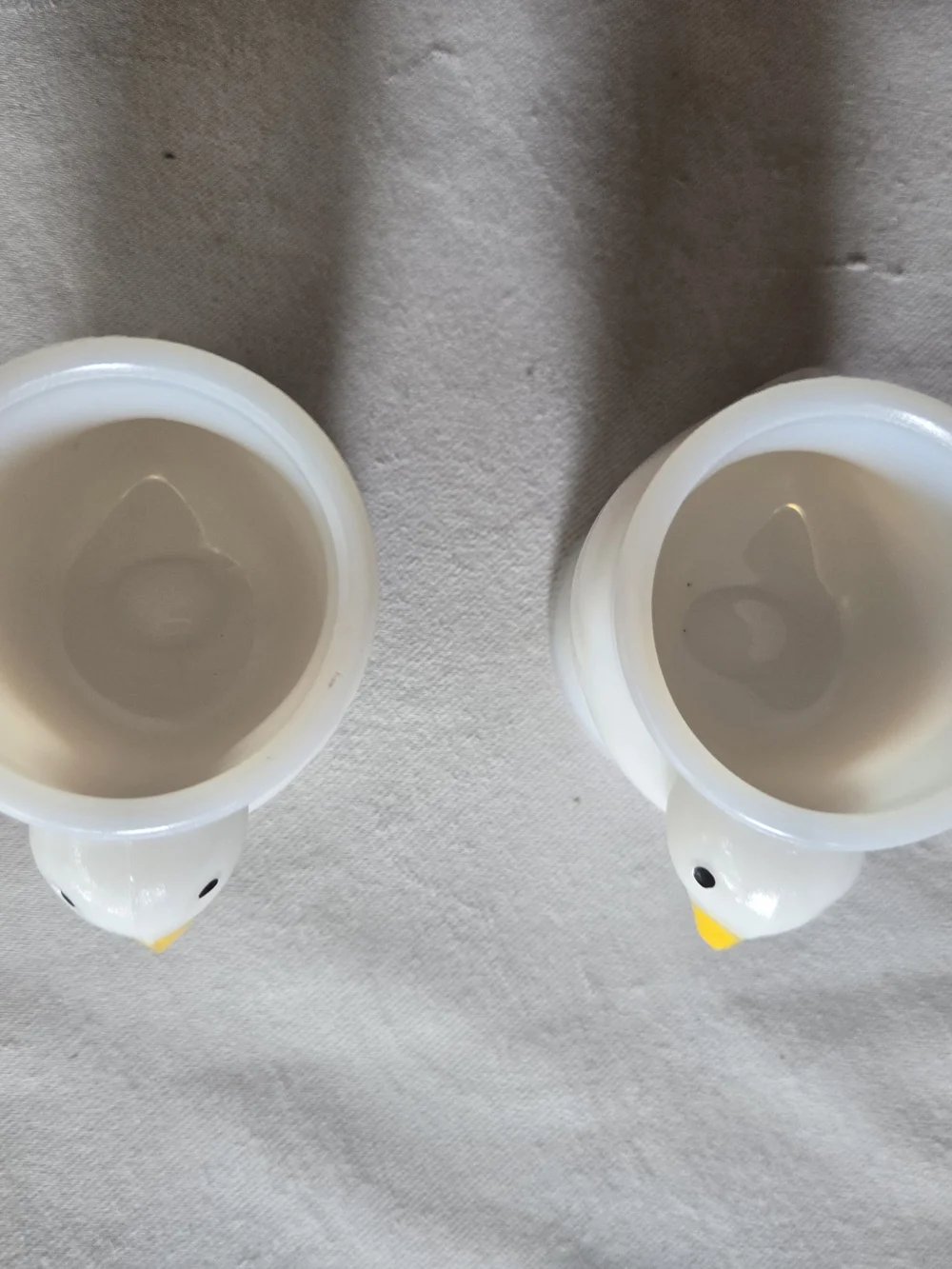 Vintage Opalex Egg Cups Set of 2 Made of Milk Glass
